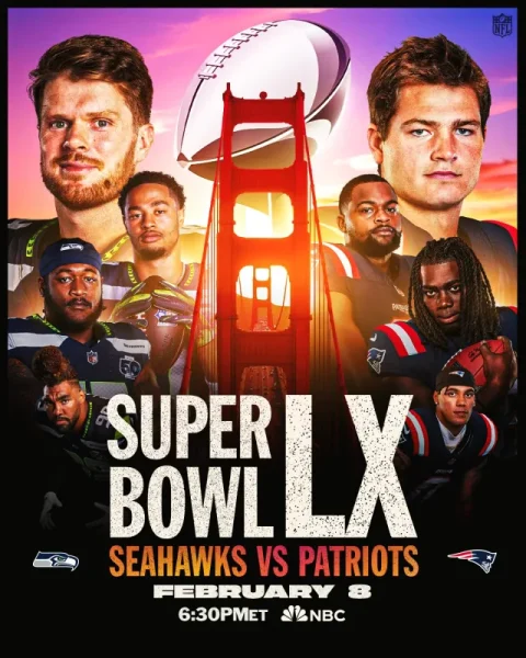 NFL2025-2026】スーパーボウル2026(第60回)の対戦カードと日時の